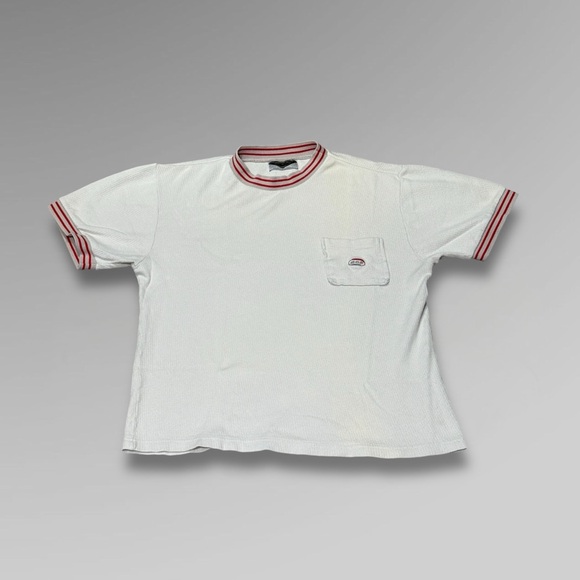 Vintage 90s BC Ethic Embroidered Knit Shirt 🔴 - Picture 1 of 6